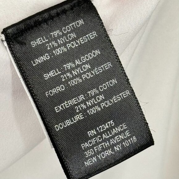 Tahari white eyelet Sleeveless Dress Womens Size 10 cotton mock neck tie new - Picture 12 of 14